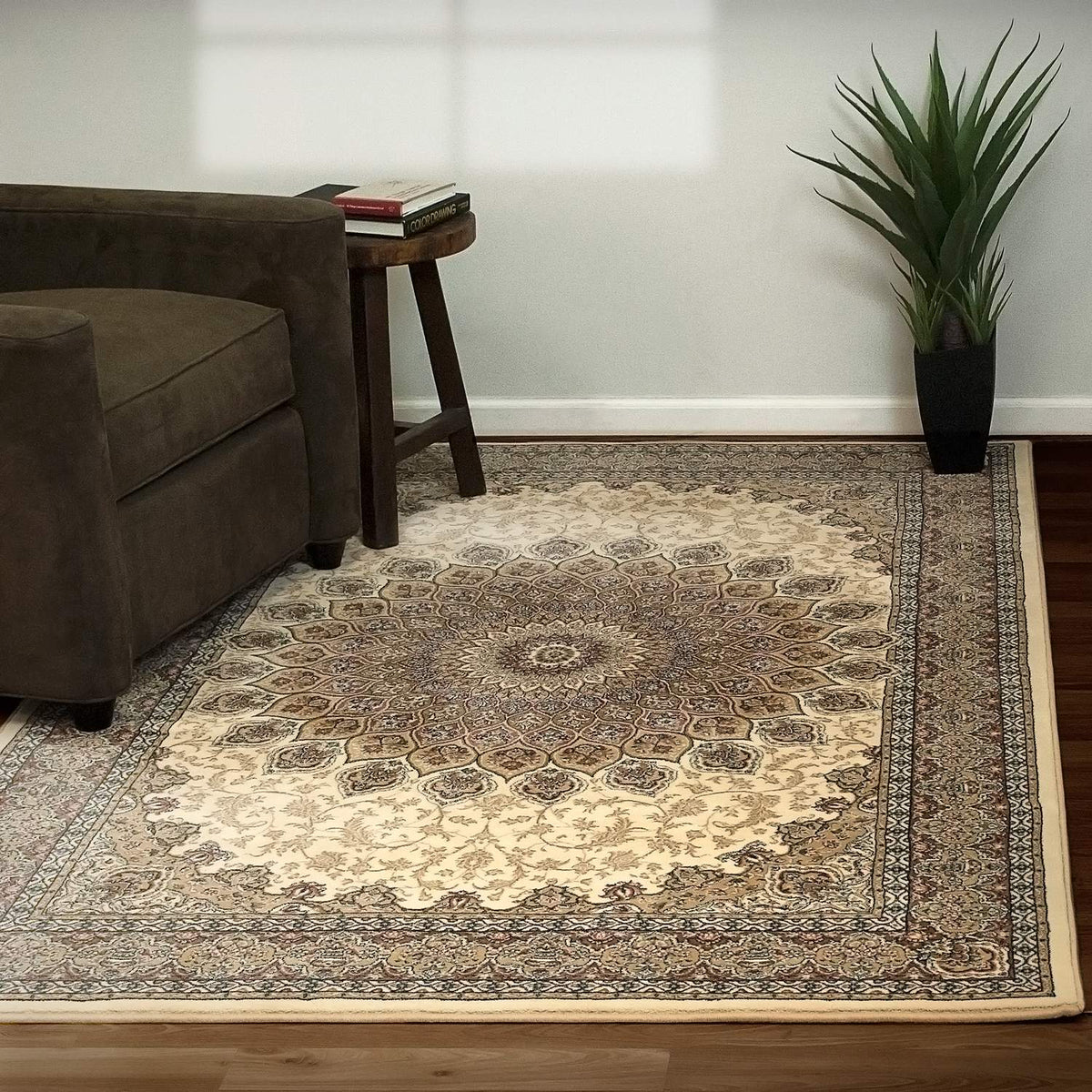 dynamic rugs ancient garden 57090 6484 ivory rug