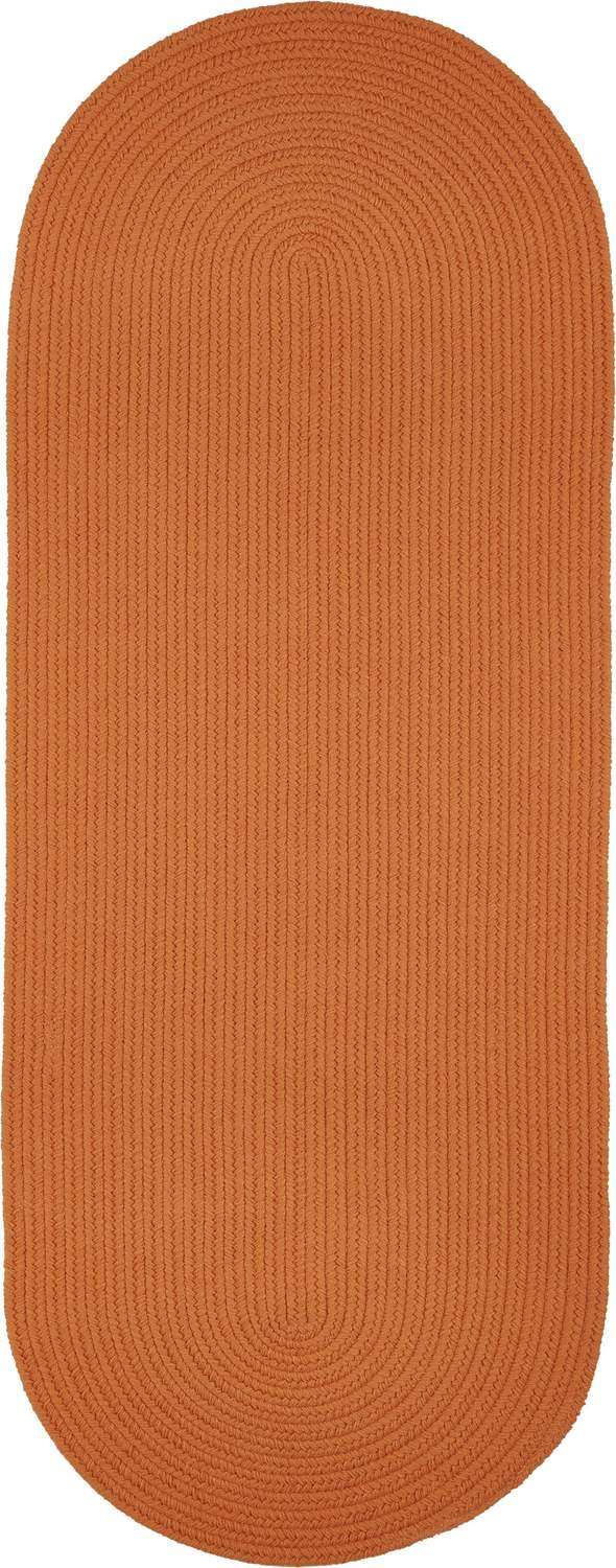 rhody solid poly s042 mango rug