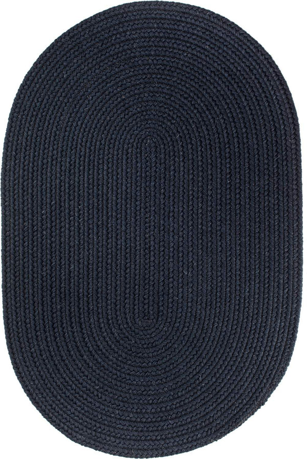 rhody solid wool s156 navy rug