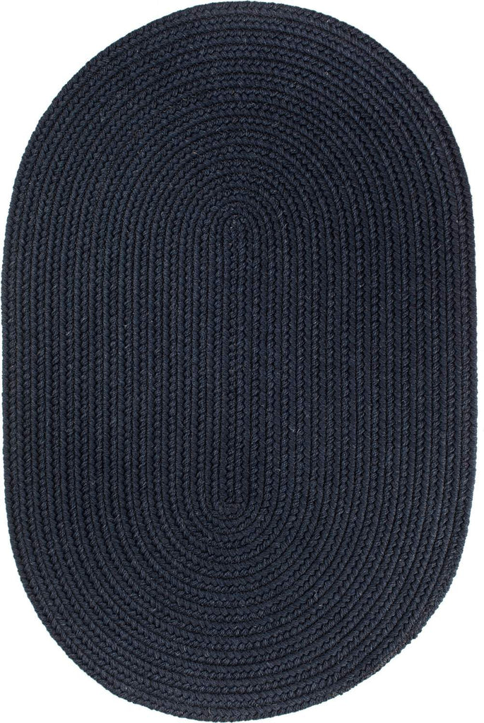 rhody solid wool s156 navy rug