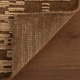 dash albert jex da2553 brown hand knotted wool rug