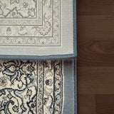 dynamic rugs ancient garden 57119 4646 steel blue rug