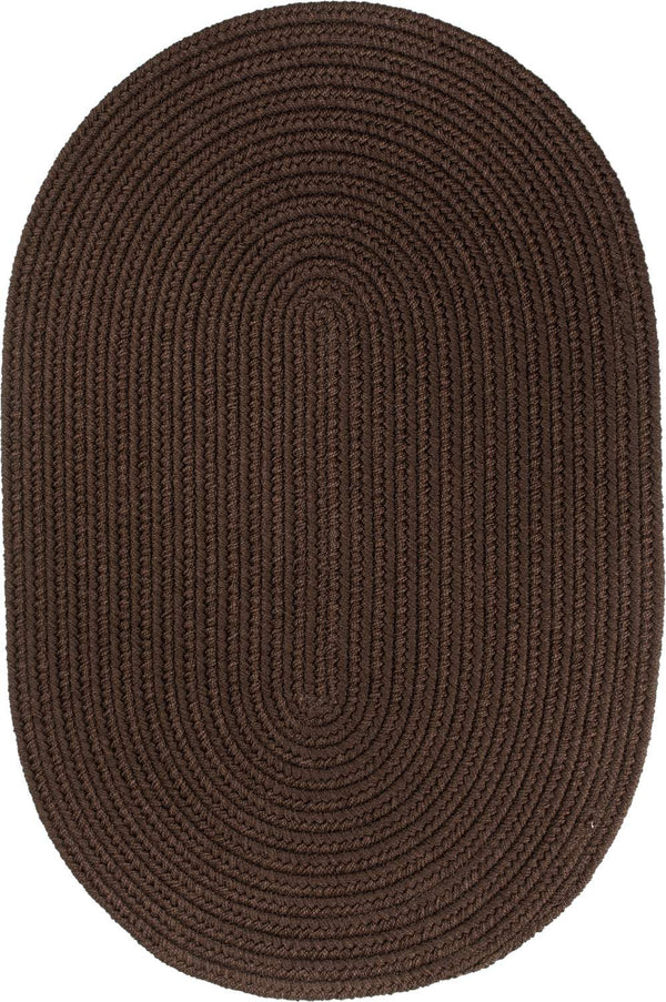 rhody solid poly s011 brown rug