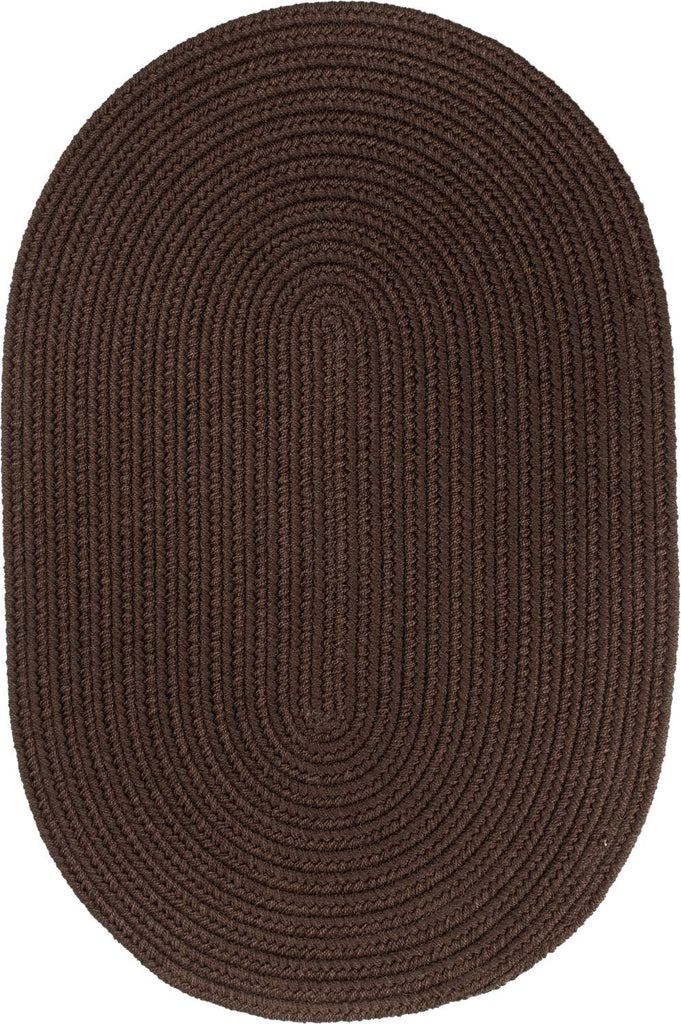 rhody solid poly s011 brown rug