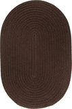 rhody solid poly s011 brown rug