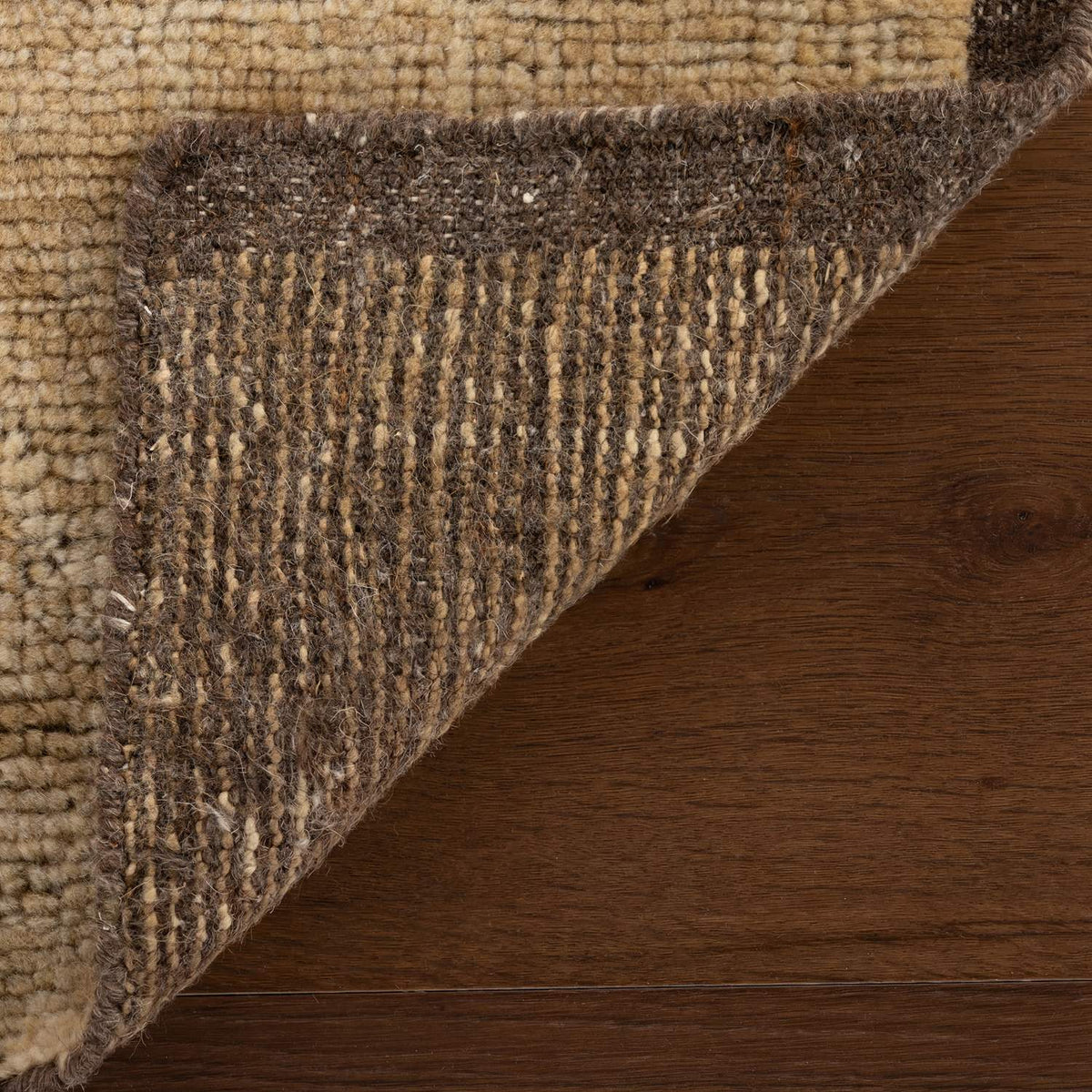 dash albert thaliva da2538 brown hand knotted wool rug