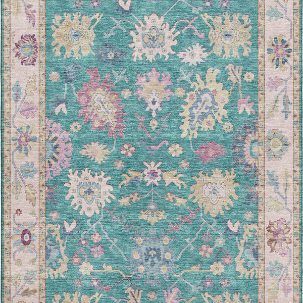 dalyn hatay hy7 teal rug