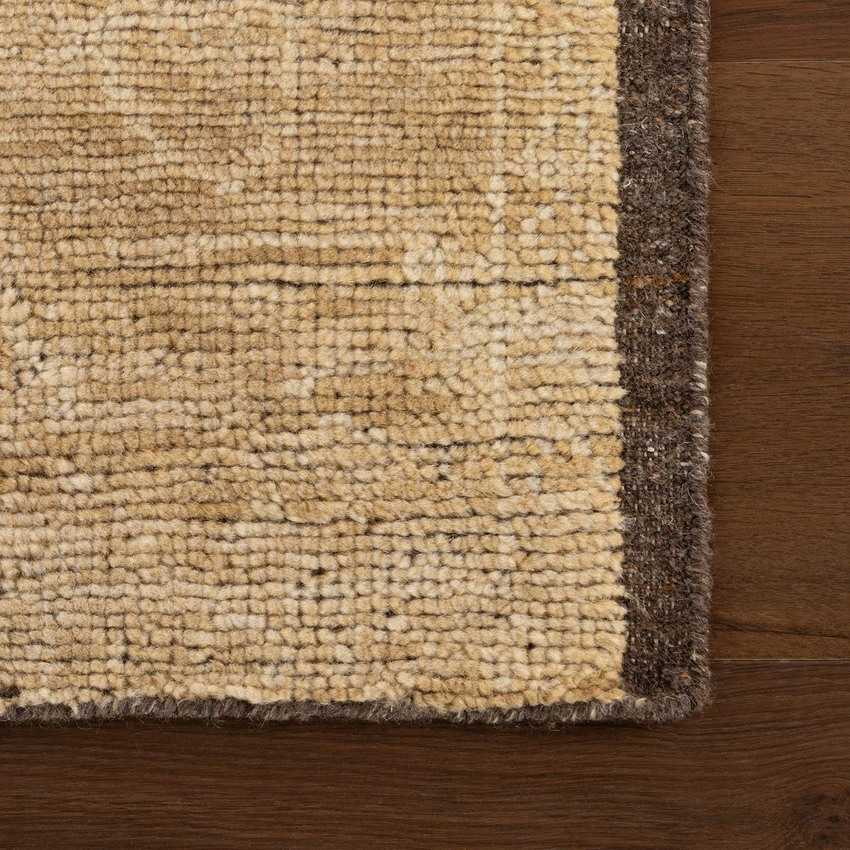 dash albert thaliva da2538 brown hand knotted wool rug