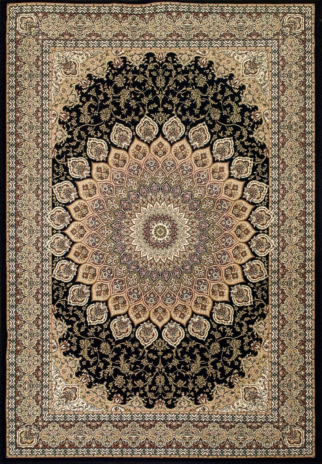 dynamic rugs ancient garden 57090 3484 navy rug