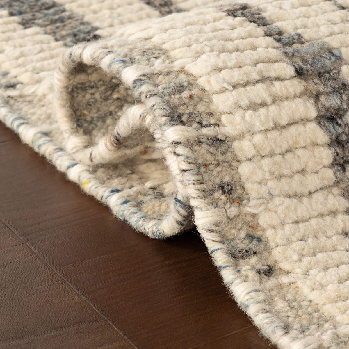 dash albert zarina da2546 dark grey hand knotted wool rug