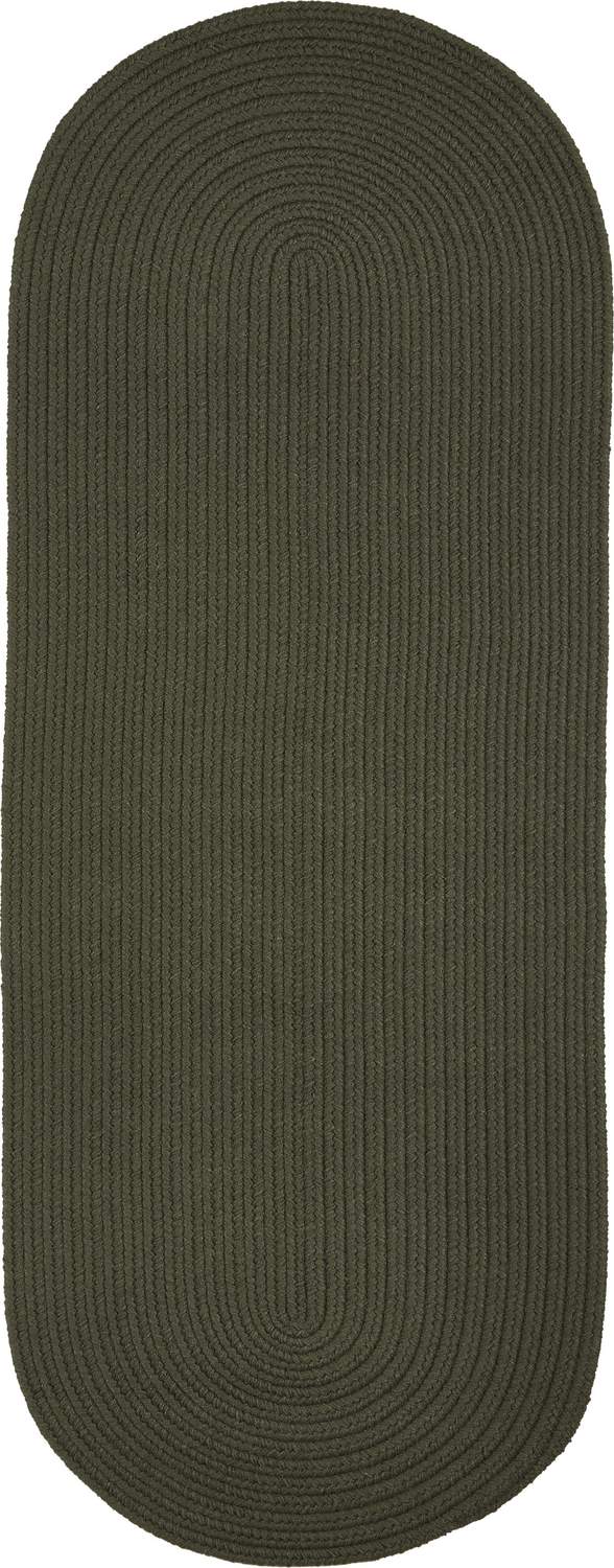 rhody solid poly s029 dark sage rug