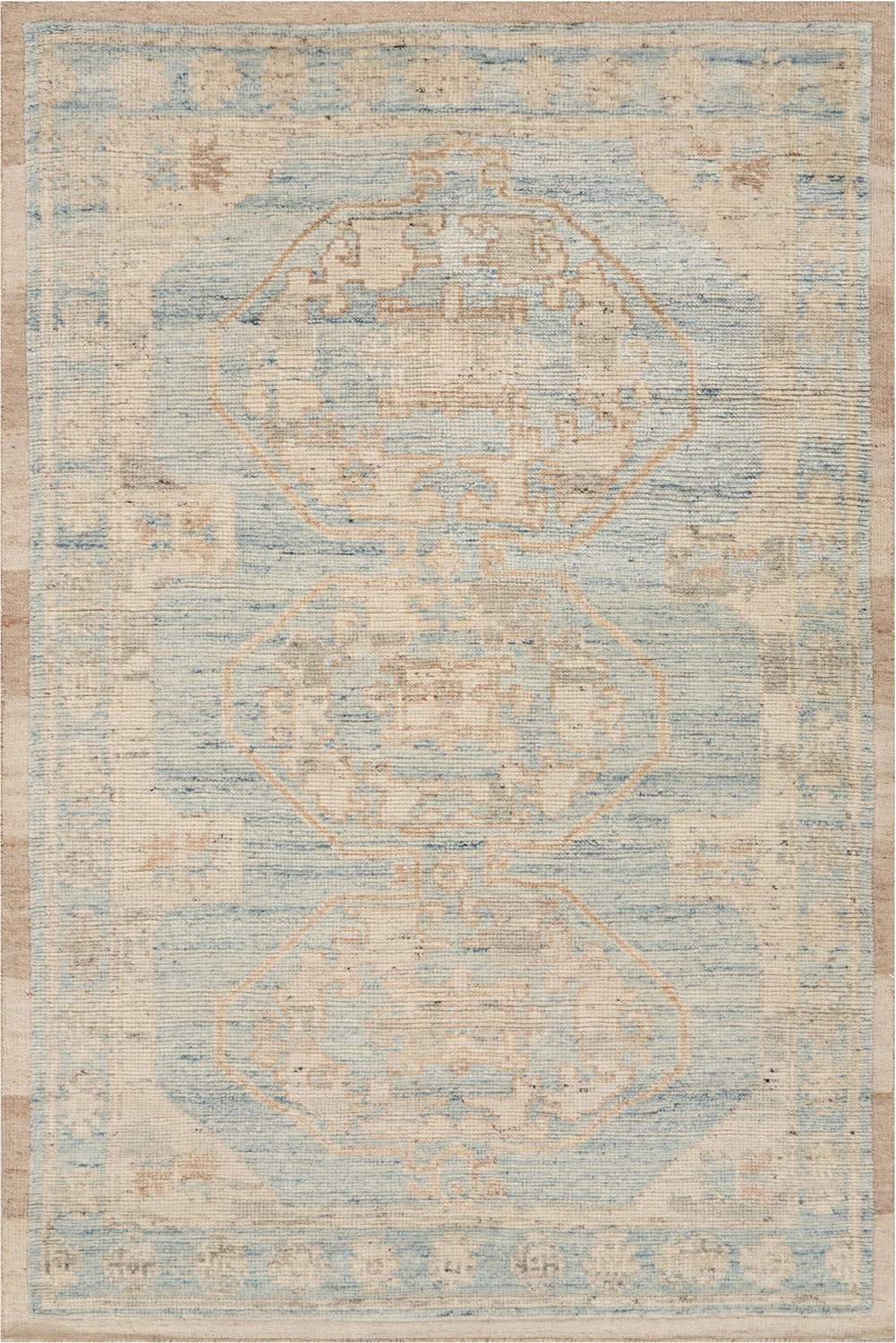 dash albert sarya da2544 blue hand knotted wool rug