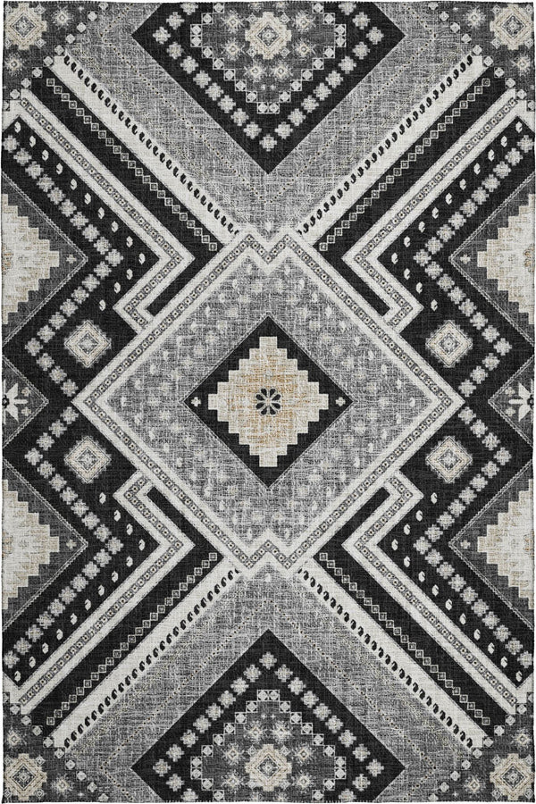 dalyn portico po5 black rug