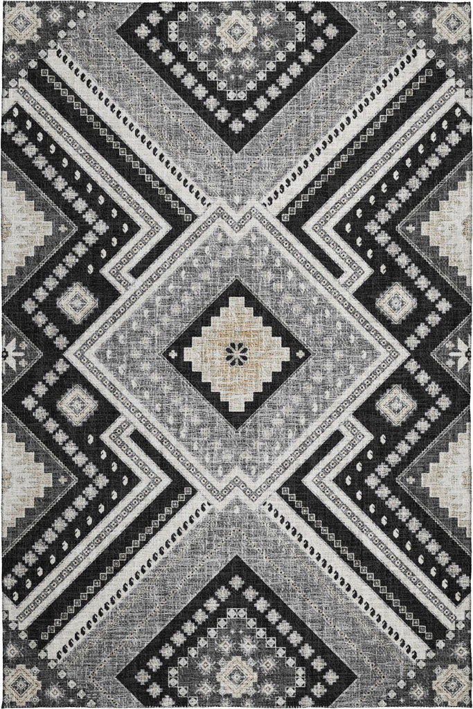 dalyn portico po5 black rug
