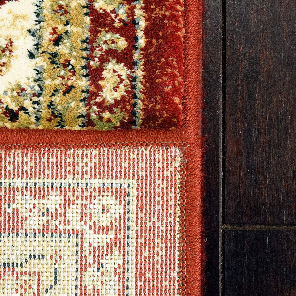dynamic ancient garden 57158 1464 red rug