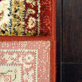 dynamic ancient garden 57158 1464 red rug