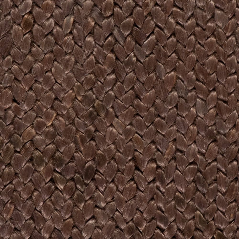 dash albert messi da2370 chocolate brown braided jute rug