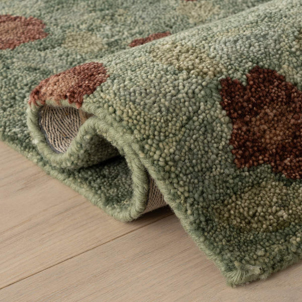 dash albert milord da2569 green hand tufted wool rug