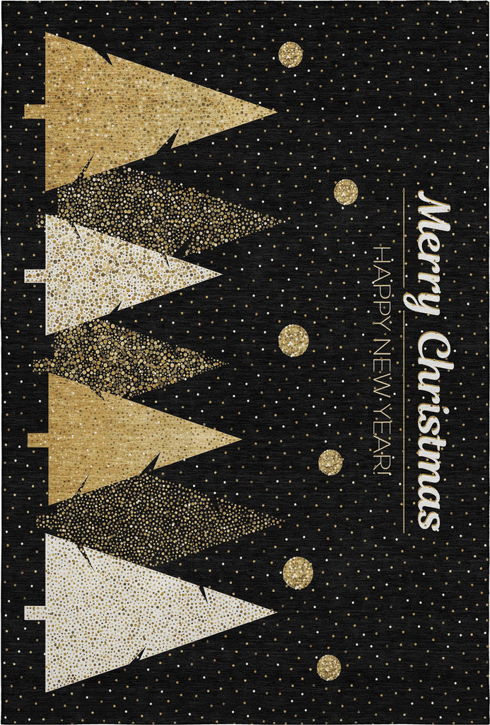 dalyn merry bright my11 black rug