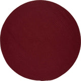 rhody solid poly s005 colonial red rug