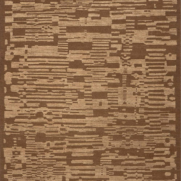 dash albert jex da2553 brown hand knotted wool rug
