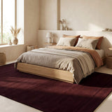 dash albert gania da2537 wine loom knotted wool rug