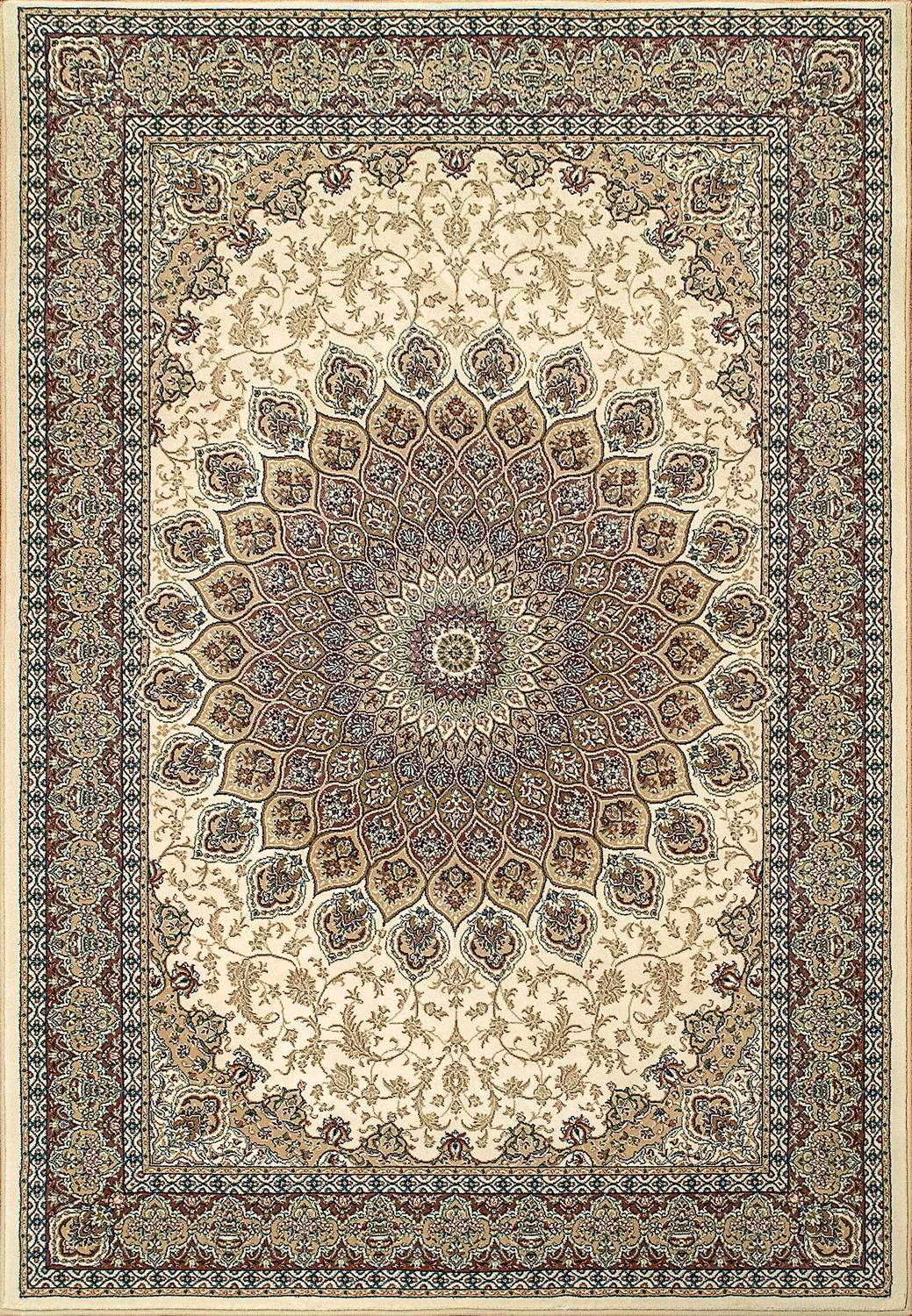 dynamic rugs ancient garden 57090 6484 ivory rug