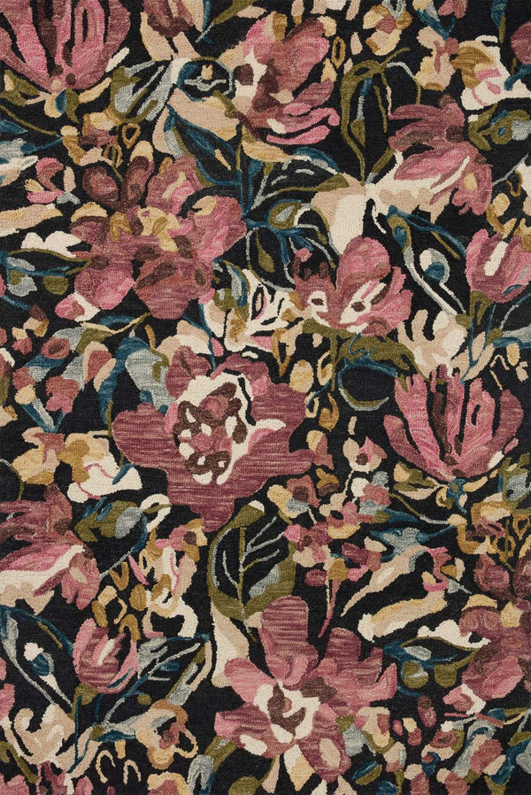 loloi rugs belladonna blm 01 black berry rug