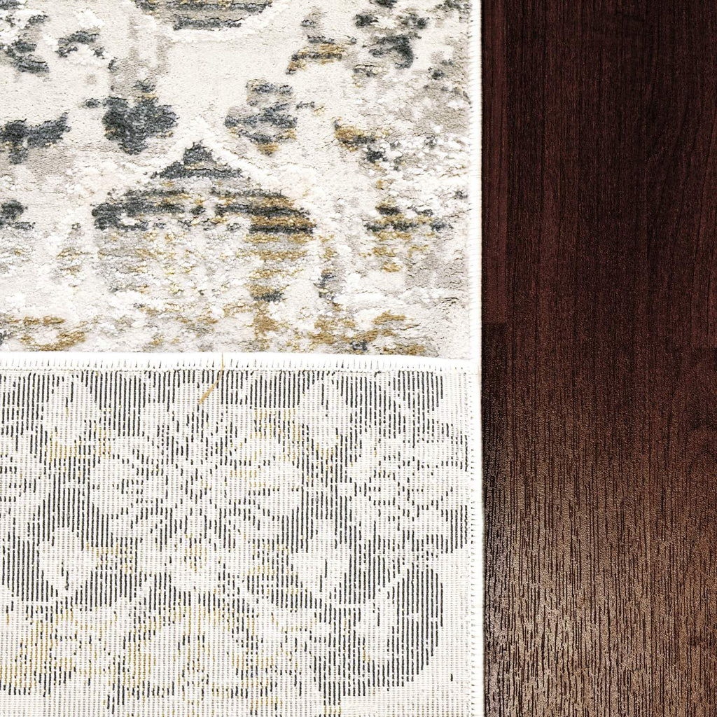 dynamic quartz 27077 190 ivory rug