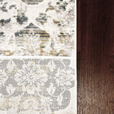 dynamic quartz 27077 190 ivory rug