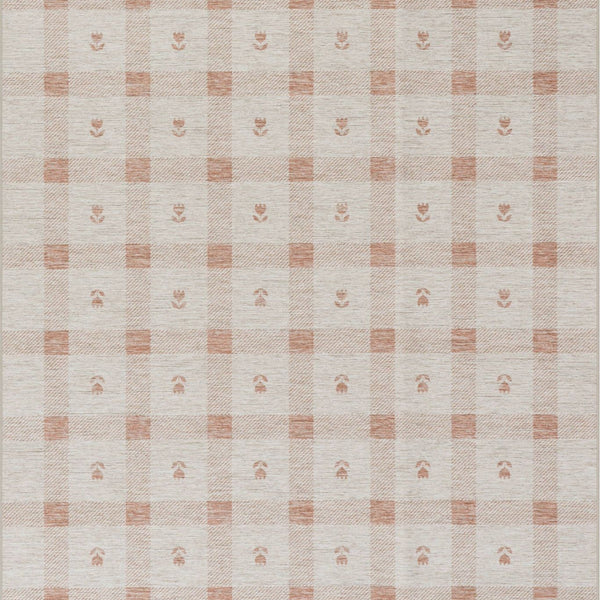 dash albert teahouse da2412 peach machine washable polyester rug