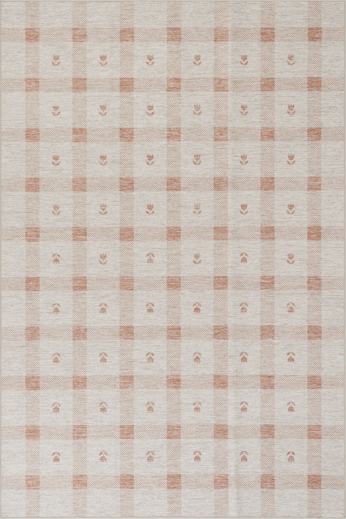 dash albert teahouse da2412 peach machine washable polyester rug