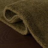 dash albert gania da2533 green loom knotted wool rug