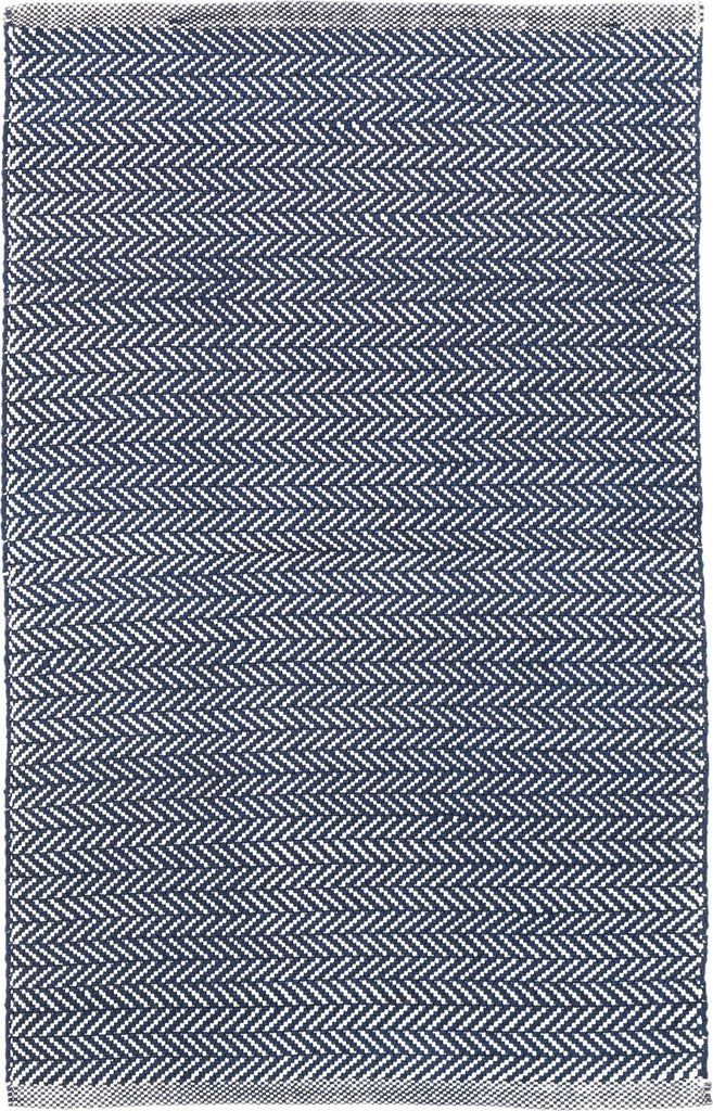 dash albert herringbone da285 indigo rug