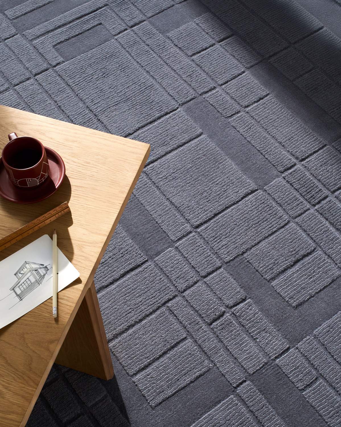 surya luxuries flw 2302 slate gray rug