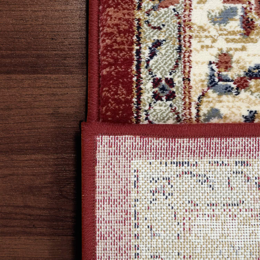 dynamic ancient garden 57559 1464 red rug