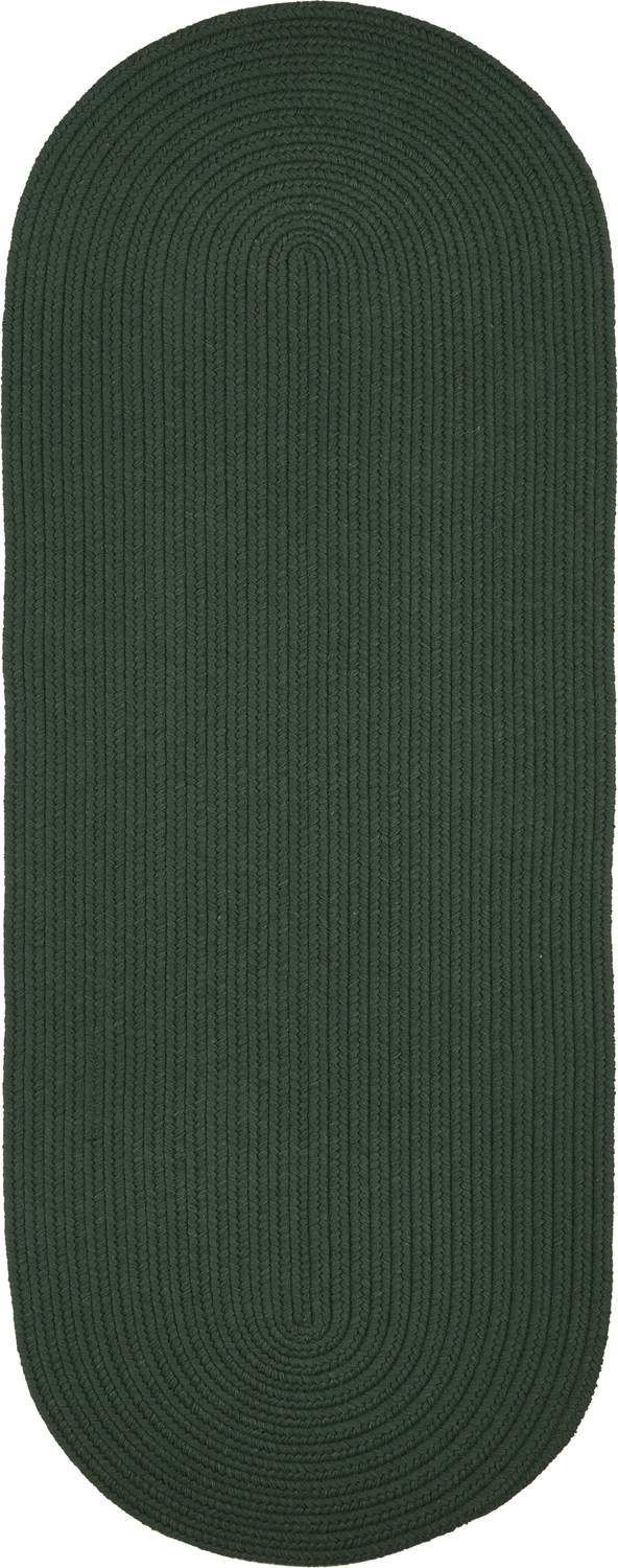rhody solid wool s105 hunter green rug