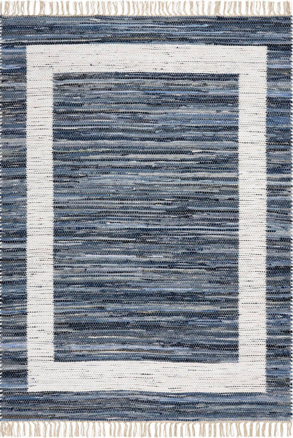 dash albert dira da2557 blue woven flatwoven cotton rug