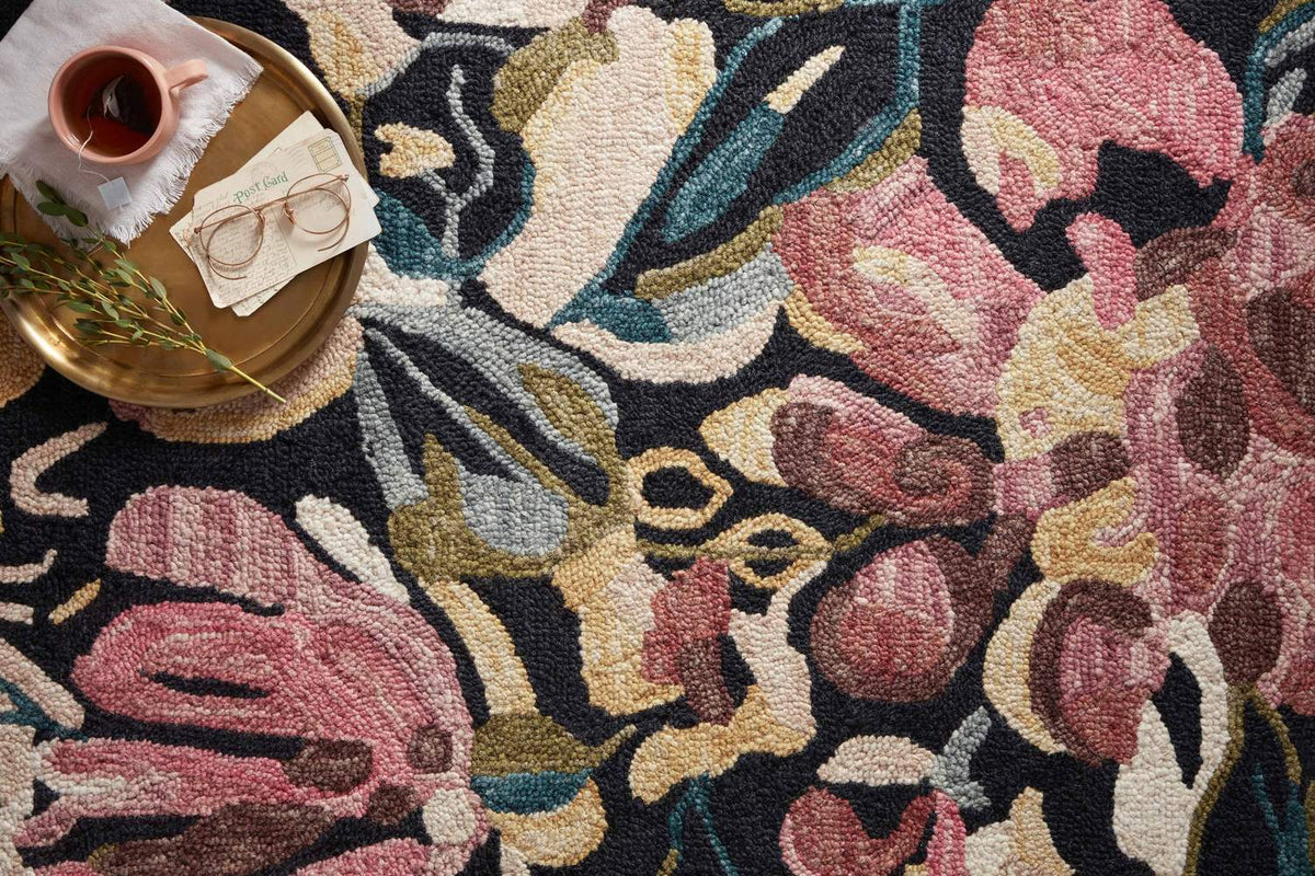 loloi rugs belladonna blm 01 black berry rug