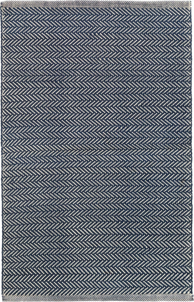 dash albert herringbone rda356 indigo rug