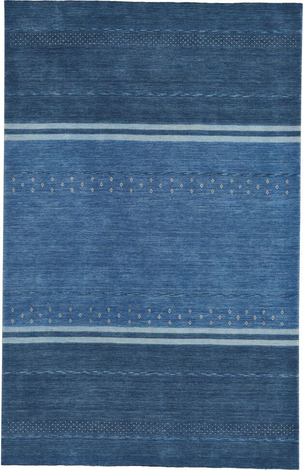 capel simply gabbeh 3495 blue rug