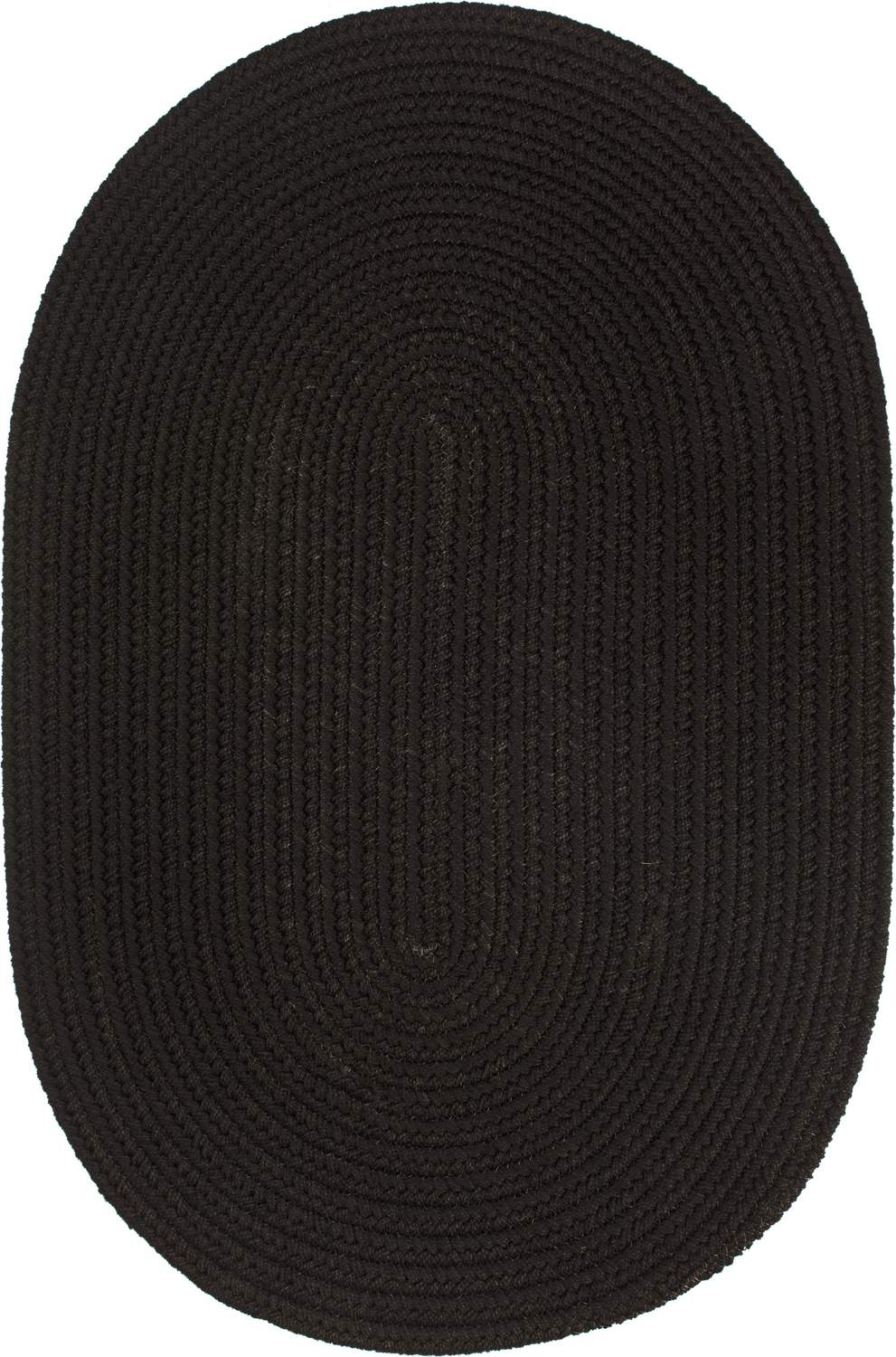 rhody solid poly s016 black rug