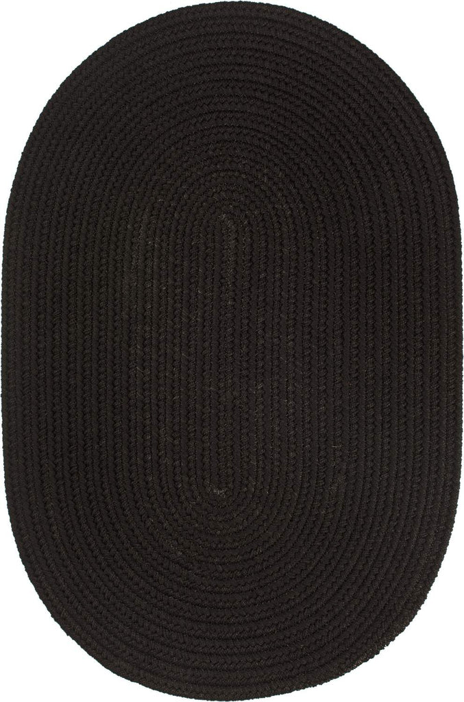 rhody solid poly s016 black rug