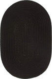 rhody solid poly s016 black rug