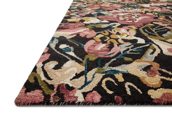 loloi rugs belladonna blm 01 black berry rug