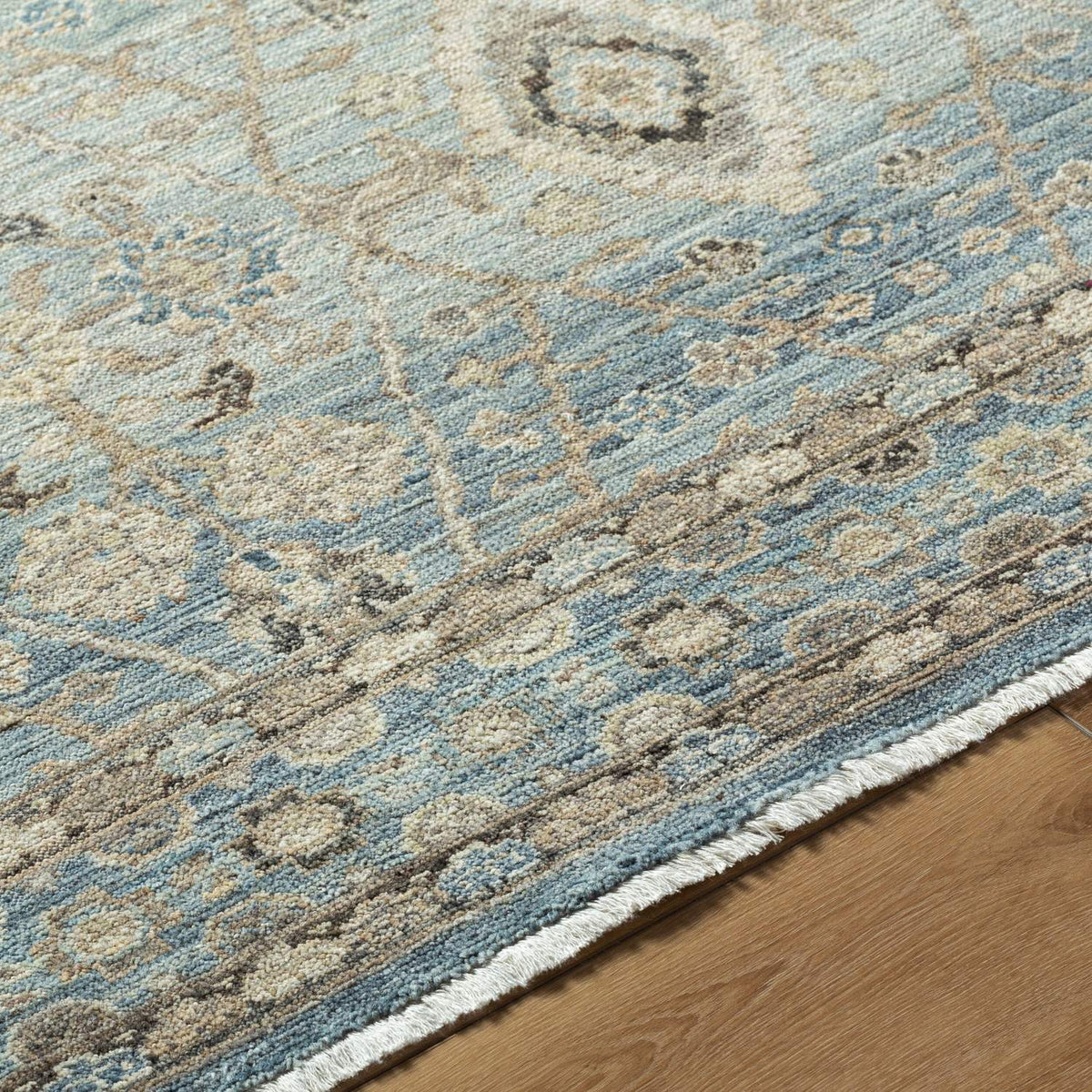 surya khorasan kho 2304 sky blue rug