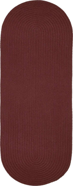 rhody solid poly s022 burgundy rug
