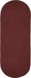 rhody solid poly s022 burgundy rug