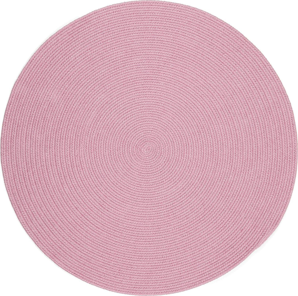 rhody happy braids hb08 solid pink rug