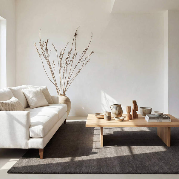 dash albert gania da2532 grey loom knotted wool rug